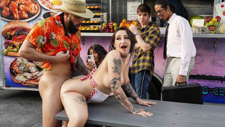 Brazzers - James Angel - Anna Chambers - Food Truck Serves Big Oily Ass / 04.07.2024