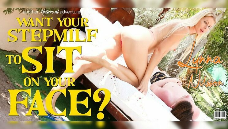 Mature.nl - Lynna Nilsson - Sam Bourne - 39 year old Lynna Nilsson is my hot big nippled stepMILF who loves to facesit me in the garden / 01.10.2024