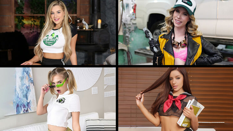 Team Skeet Selects - Anya Olsen - Khloe Kapri - Whitney Wright - Vanna Bardot - Blake Blossom - Coco Lovelock - Octavia Red - Chanel Camryn - Willow Ryder - Best of Our All-Stars Compilation / 14.12.2023